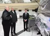 Alexander Lukashenko arrives in Fuzuli