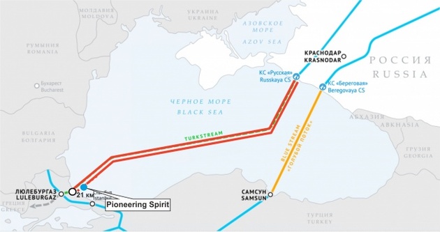 Bulgaria starts getting transit-free Russian gas via TurkStream