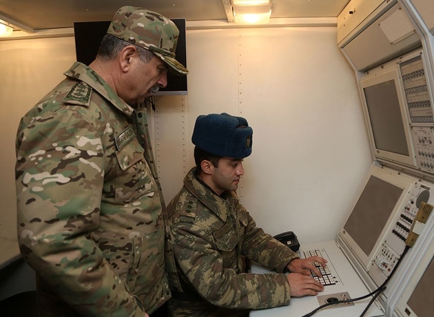 Azerbaijani defense ministry&#039;s leadership checks combat readiness of air defense units