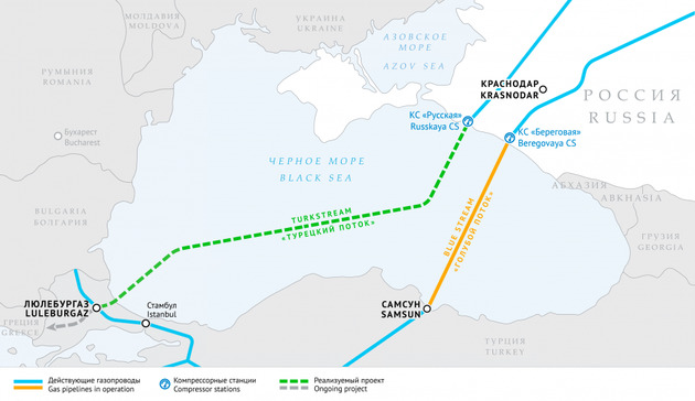 Ukraine to start receiving Russian gas via Turkish Stream?