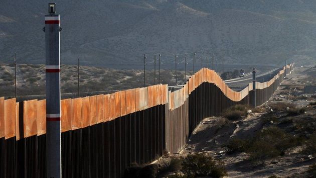 Trump border wall between U.S. and Mexico blows over in high winds - media