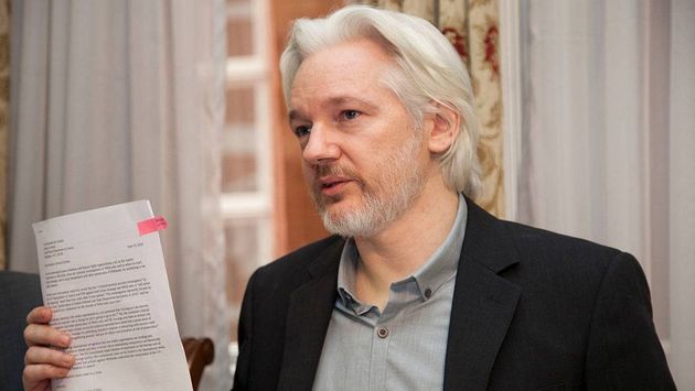London protests in support of Julian Assange