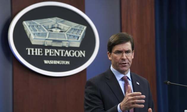 Mark Esper played himself in the simulated crisis, in which Russia launched an attack on a US target in Europe