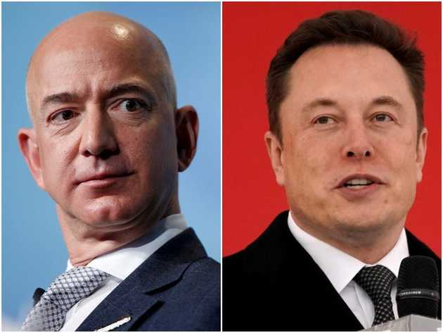 A history of the rivalry between Elon Musk and Jeff Bezos