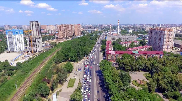 Rostovskoye highway in Krasnodar. Photo credit: the press service of the Krasnodar administration