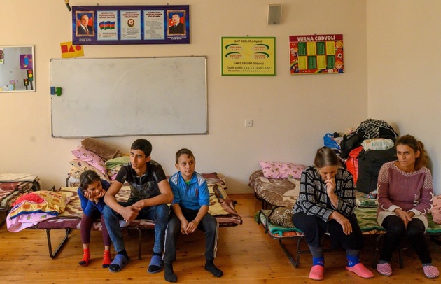 Displaced Azerbaijani children haunted by Armenian shelling