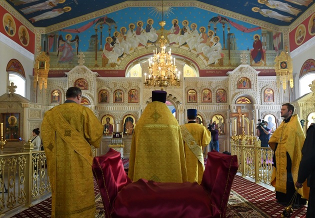 Holy Myrrhbearers Cathedral in Baku