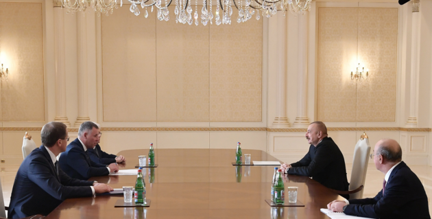 Ilham Aliyev receives Russia&#039;s Minister of Emergencies 