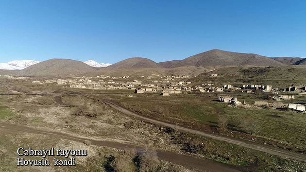 Footage from ruined by occupants Hovuslu village of Jabrayil district revealed (VIDEO)