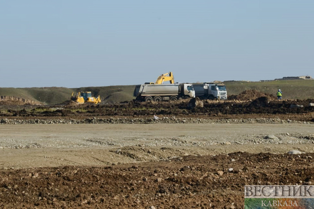 Construction of first legal airport of Karabakh underway (PHOTOS)