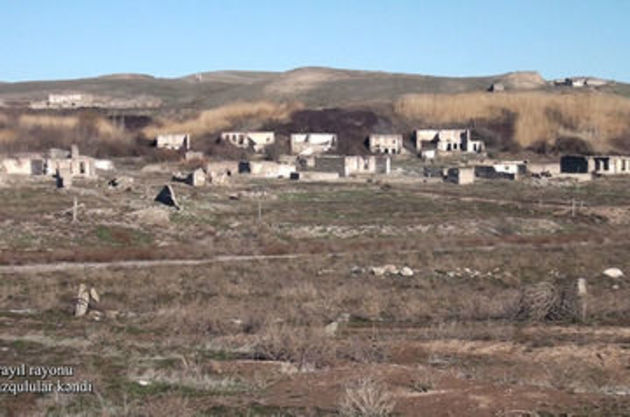 Azerbaijan shows footage from Niyazqulular village of Jabrayil district