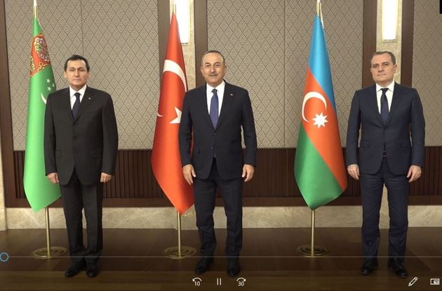 Azerbaijani, Turkish and Turkmen FMs hold talks in Ankara