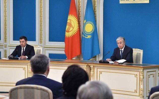 Kazakh and Kyrgyz Presidents adopt joint statement