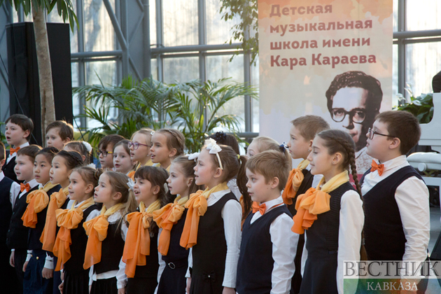 Reporting concert of Children&#039;s music school named after Gara Garayev takes place in Azerbaijan Pavilion at VDNKh