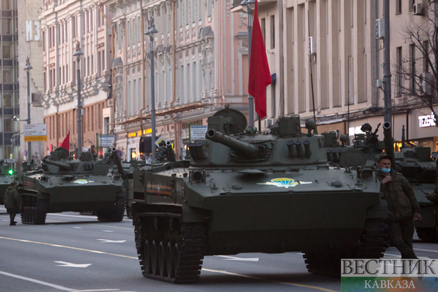 Rehearsal of Victory Day Parade in Moscow