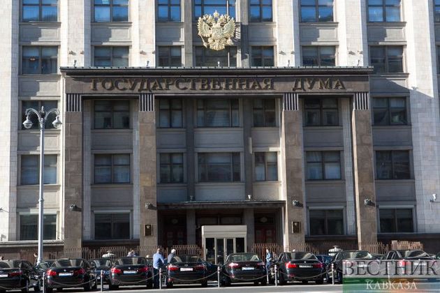 Strong wind drops letter from State Duma facade (PHOTO)
