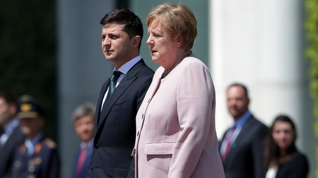 Zelensky offended by Merkel because of Putin
