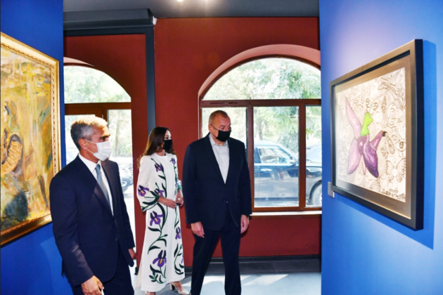 Ilham Aliyev and Mehriban Aliyeva view exhibitions as part of Vagif Poetry Days in Shusha (PHOTO)