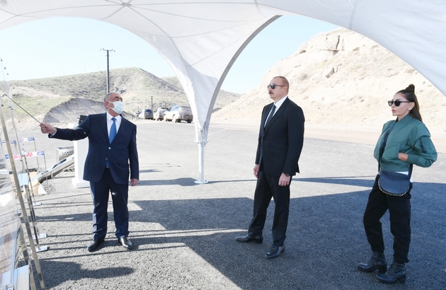 Ilham Aliyev and Mehriban Aliyeva visit Gubadli district