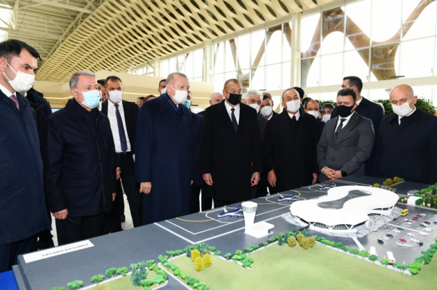 Aliyev and Erdogan attend opening ceremony of Fuzuli International Airport (PHOTO)