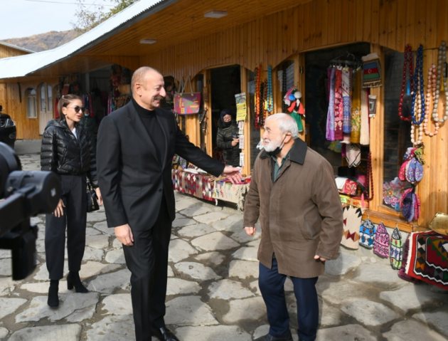  Ilham Aliyev and Mehriban Aliyeva visit Ismayilli region