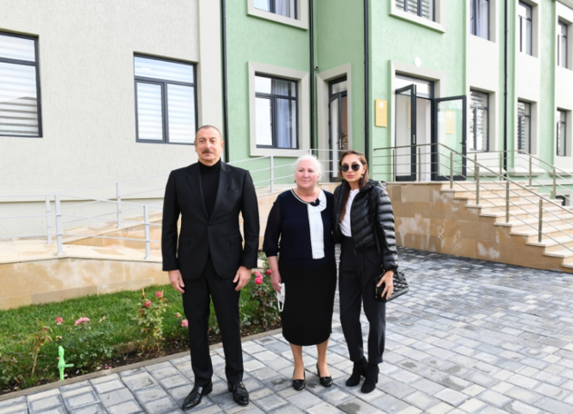 Ilham Aliyev and Mehriban Aliyeva open creativity center in Shamakhi