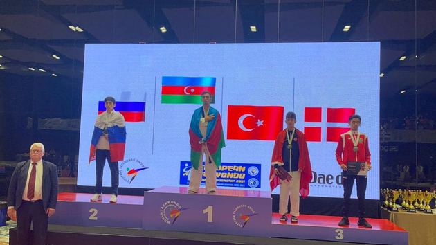 Taekwondo athletes from Azerbaijan won the European championship gold