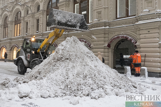 Blizzard in Moscow (photo report)