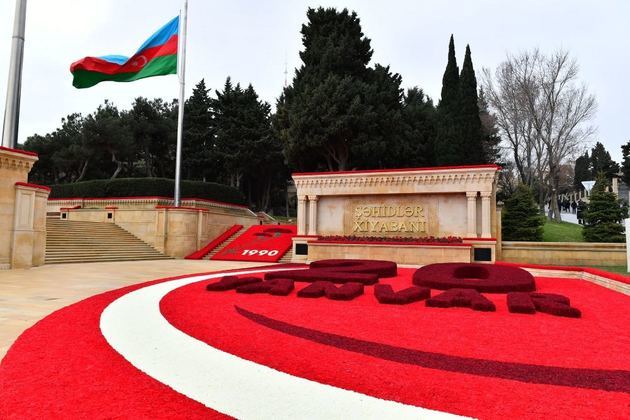 Ilham Aliyev and Mehriban Aliyeva visit Alley of Martyrs on 32nd Black January anniversary (VIDEO)