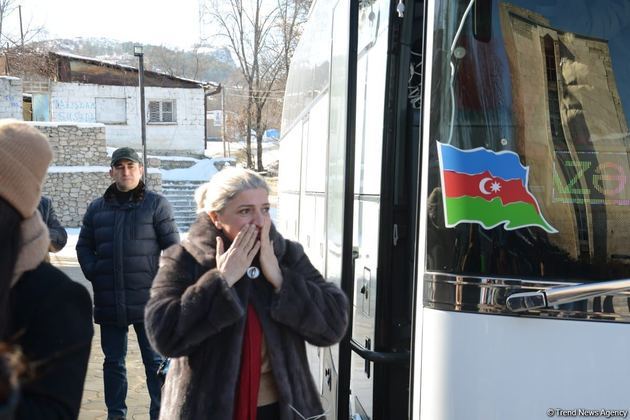 First passenger bus from Baku arrives in Shusha (PHOTO)