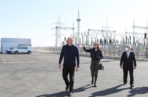 Azerbaijani President opens infrastructure facilities in Aghdam region (PHOTO)