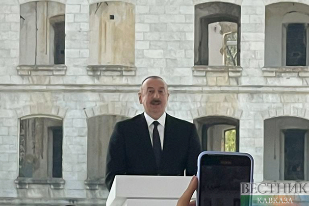 PHOTO Ilham Aliyev in Shusha at the V Congress of World Azerbaijanis