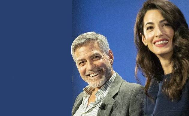 Photo from the website of the Foundation for Justice, founded by George Clooney and his wife Amal