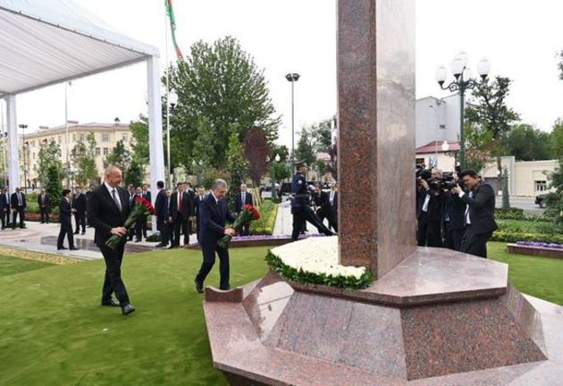Ilham Aliyev attends opening of Heydar Aliyev Square in Tashkent