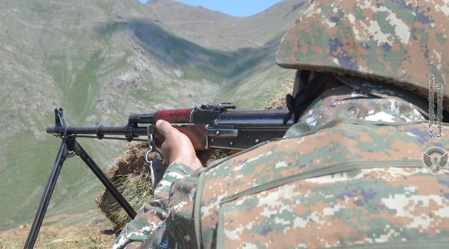 Azerbaijani army positions again shelled by Armenian troops