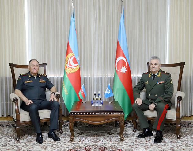 Chief of General Staff of Azerbaijan&#039;s Army meets Secretary of Council of CIS Defense Ministers