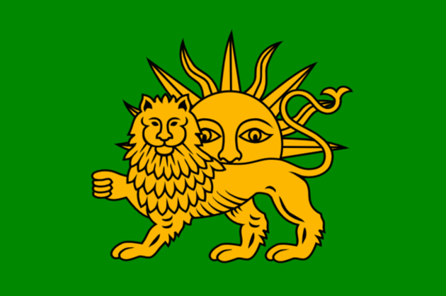 Flag of  Safavids raised in Horadiz 