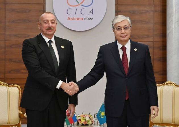 Ilham Aliyev congratulates Tokayev on winning Kazakh elections