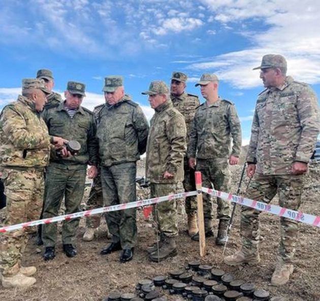 Azerbaijan carries out inspection of minefield set up by Armenians in Sarybaba direction