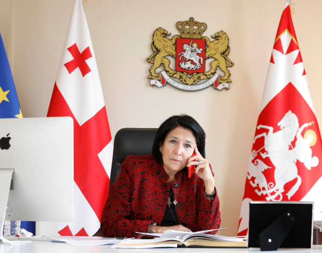 PHOTO from the Georgian President's website