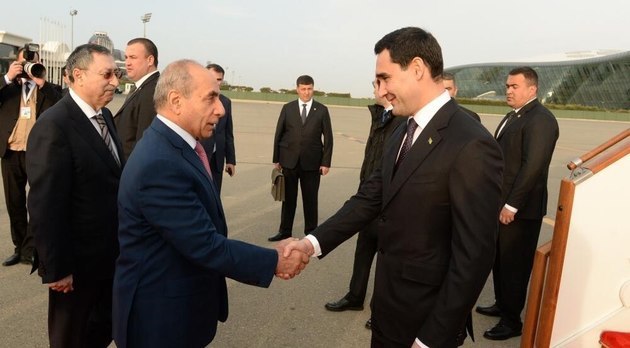 Berdimuhamedov arrives in Baku