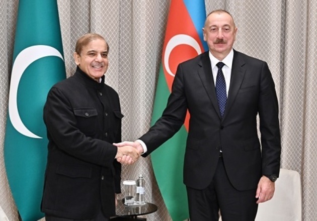 Ilham Aliyev, Shahbaz Sharif discuss bilateral ties