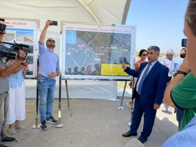 Azerbaijan presents Agdam-Khankendi road