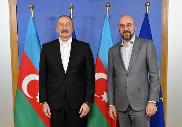 Charles Michel and Ilham Aliyev discuss situation in Karabakh