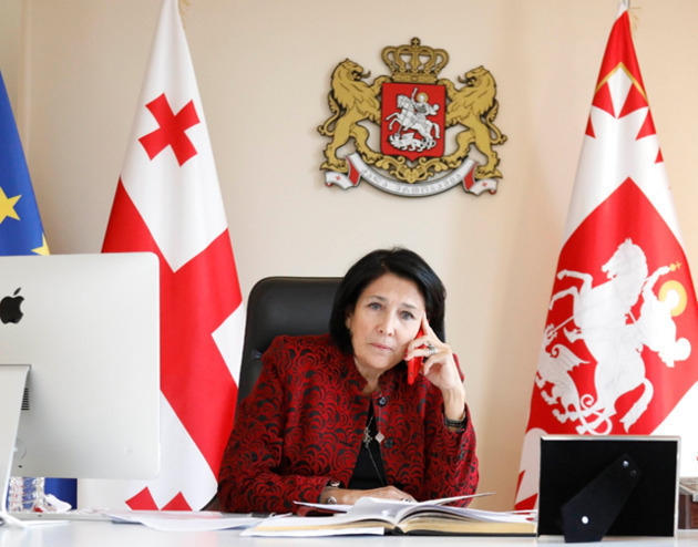 website of Georgian President
