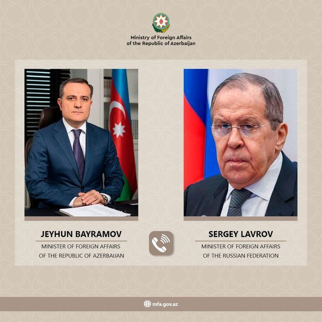 Lavrov and Bayramov have telephone conversation
