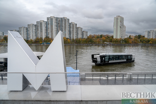 Maria Novoselova/"Vestnik Kavkaza". New water tram on the Moscow River near the Southern River Port