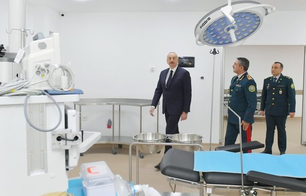 Ilham Aliyev opens Border Service hospital complex in Baku