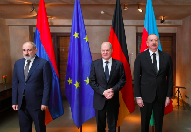 Azerbaijan, Armenia and Germany leaders hold trilateral meeting
