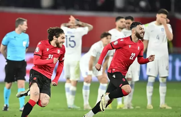 the Georgian national football team's social media page